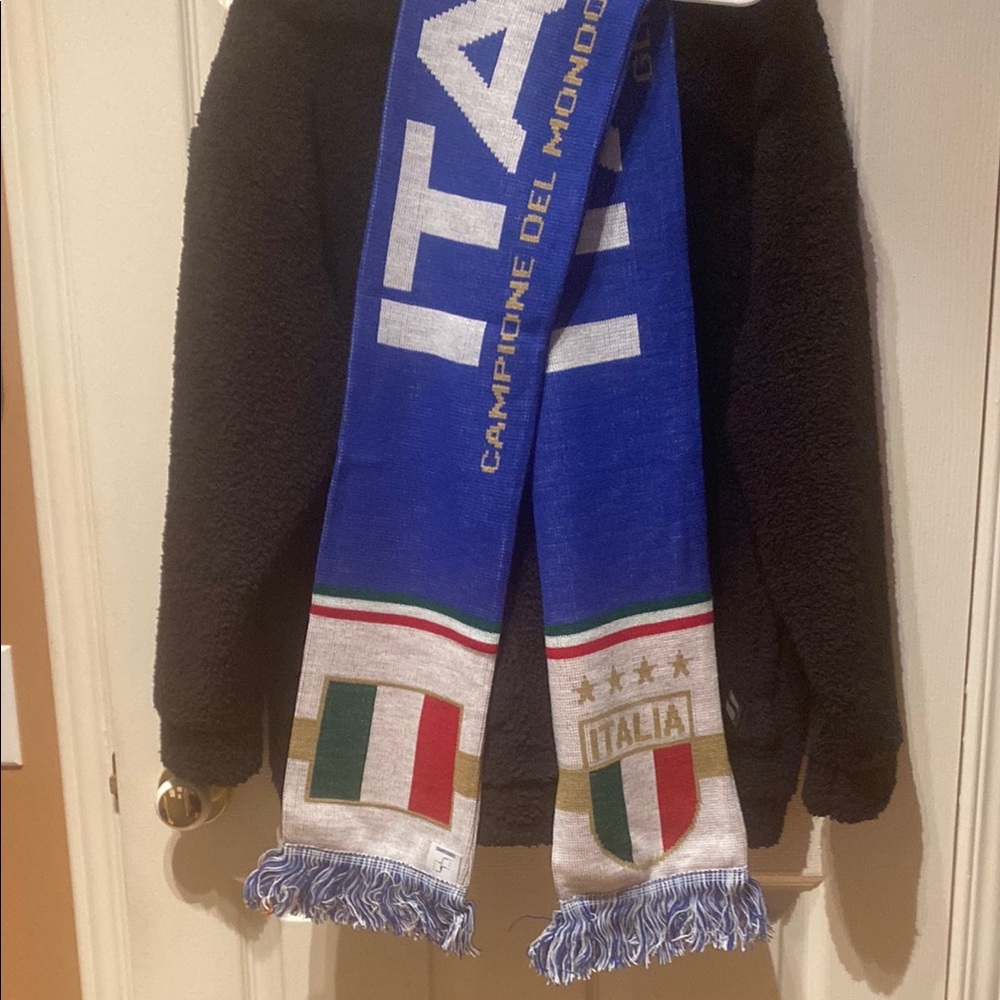 Blue Italy Soccer Scarf